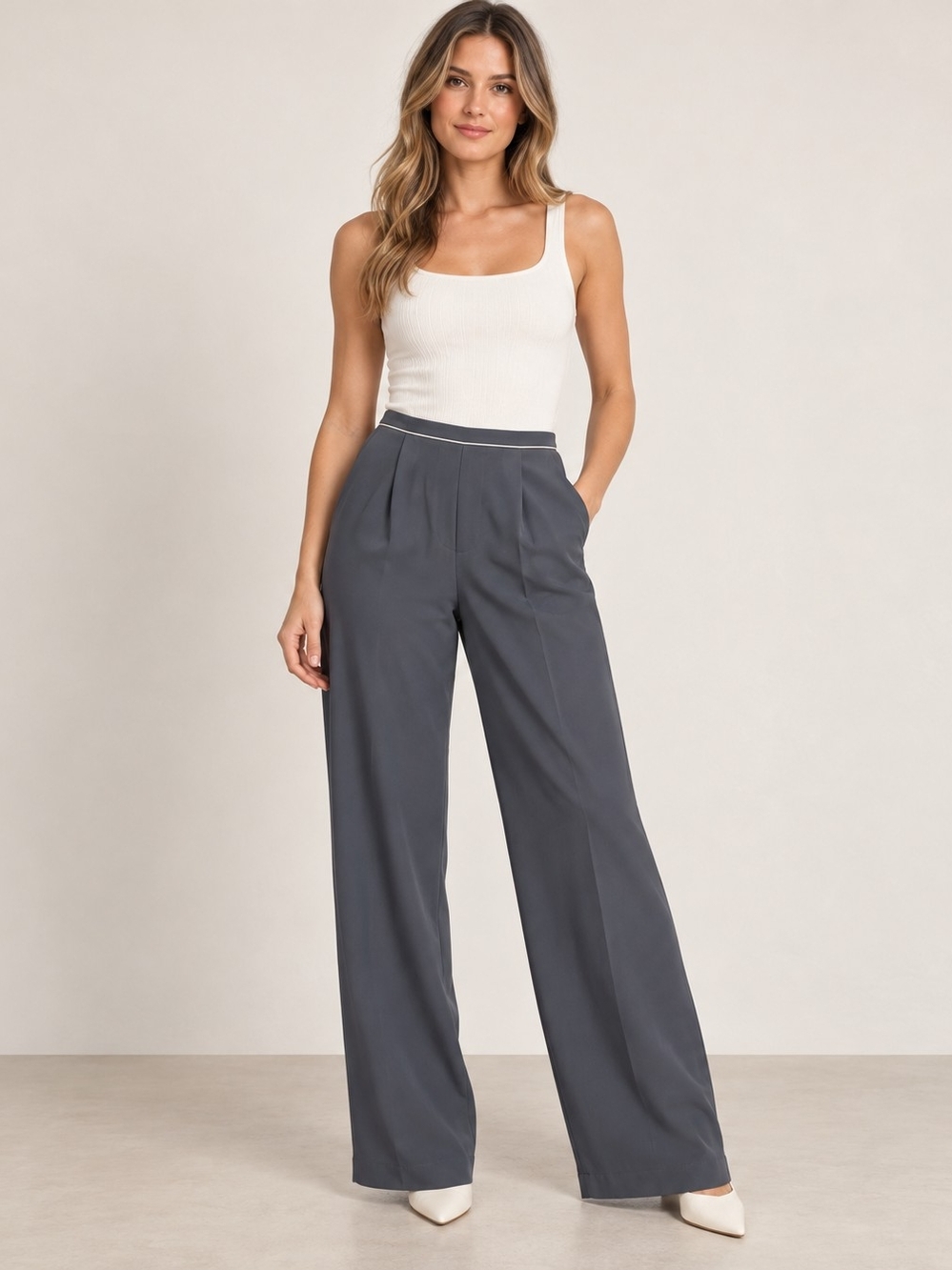 Jacques Vert Wide Leg Dress Pants